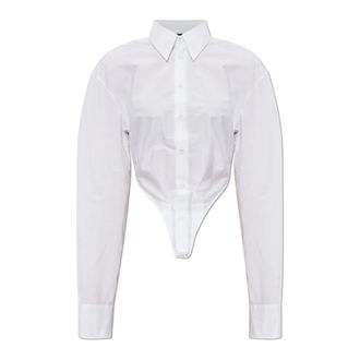 Dsquared2 Shirts, female, White, Size: 2XS Asymmetrical shirt