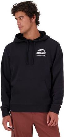 Mons Royale Inversion Merino Hoodie - Mens in Black at Nordstrom, Size X-Large