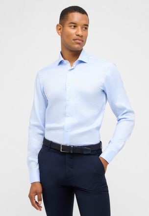 Eterna Langarmhemd ETERNA SLIM FIT, Herren, Gr. 43, Normalgr&ouml;ssen, blau (hellblau), 40% Baumwolle, 4% Elasthan, 56% Lyocell, schmal, Manschette, Hemden Langa