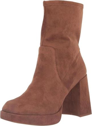 Kenneth Cole Bri Boots Womens Brown Square Toe Ankle Bootie LION352