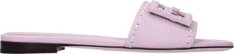 Fendi Damess Sandalen en klompen roze/pastelroze leer