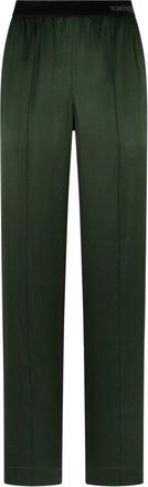 Tom Ford Deep Green Silk Pajama Pants