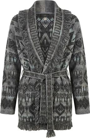 Alanui Time To Shine Patterned-jacquard Cardigan