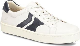 B&oslash;rn Beck Tie Low Top Sneaker in White Leather Combo at Nordstrom, Size 11.5
