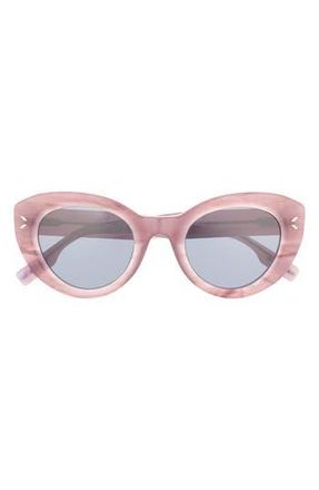 McQ by Alexander McQueen 48mm Cat Eye Sunglasses in Violet Violet Grey at Nordstrom Rack
