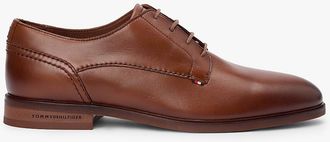 Tommy Hilfiger Mens Leather Derby Shoe - Red - US 7.5 / EU 40