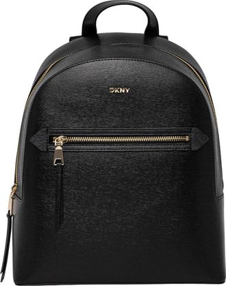 DKNY Bryant Ave Medium Backpack - Dames - Rugzakken - Zwart - ONE Size - Leer - Tassen