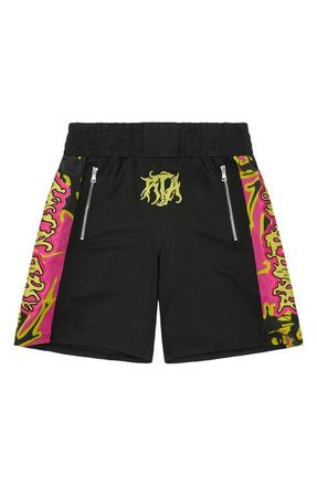 Rta UDO Boxing Shorts in Black Fuchsia Beetle at Nordstrom, Size Xxx-Large