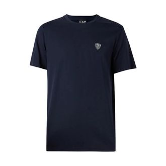 Emporio Armani Premium Shield T-shirt - Heren - T-shirts - Blauw - S - Tops