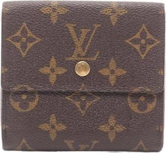 Louis Vuitton Pre-owned Wallets, female, Brown, Size: ONE SIZE Pre-owned Porte Monnaie Billets Cartes Credit Monogram Trifold Wallet