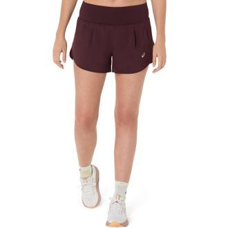 Asics Laufshorts ASICS ROAD 3.5IN SHORT, Damen, Gr. XL, N-Gr, schwarz currant, Obermaterial: 100% Polyester, Hosen Laufshorts