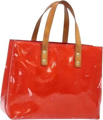 Louis Vuitton Tweedehands leren Louis Vuitton tassen - Dames - Vintage Handtas - Rood - ONE Size - Leer - Vintage