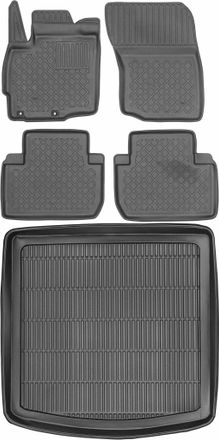 OEM Juego De Alfombrillas Para Coche Y Alfombrilla Para Maletero Para Mitsubishi Outlander Iii Suv Del 2012