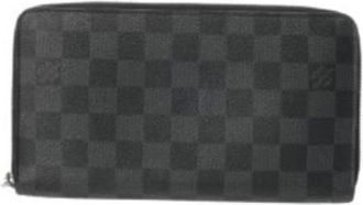 Louis Vuitton Pre-owned Wallets, male, Black, Size: ONE SIZE Pre-owned Damier Graphite Long Wallet