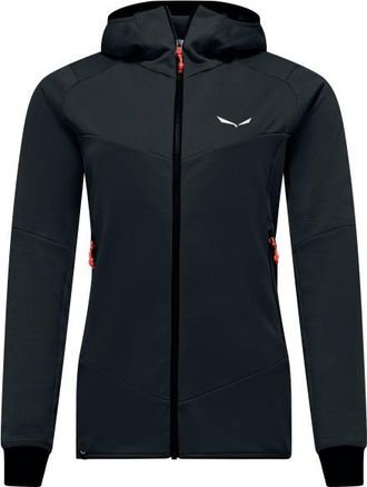 Salewa Sella Crevasse Hooded Jacket Fleecejacke f&uuml;r Damen | schwarz