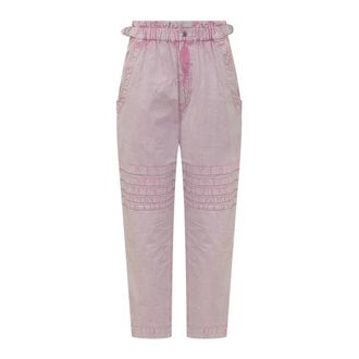 Isabel Marant Dames, Broeken, Roze, Maat: 2XS Katoen