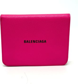 Balenciaga Pink Leather Wallet (Bi-Fold) (Pre-Owned)