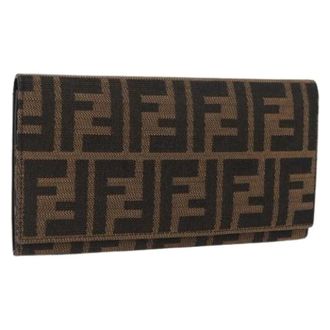 Fendi Pre-owned Wallets, female, Brown, Size: ONE SIZE Pre-owned Long Wallet