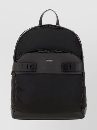 Ferragamo versatile backpack featuring adjustable straps
