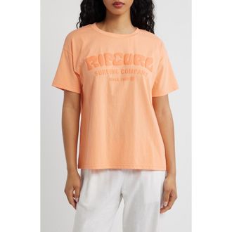 Rip Curl Surf Puff Party Pack Graphic T-Shirt in Papaya at Nordstrom, Size Xx-Large