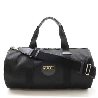 Gucci Pre-owned Weekend Bags, female, Black, Size: ONE SIZE Pre-owned Canvas travel-bags
