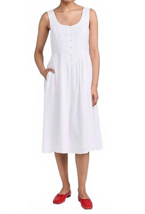 Rolla's Leonie Midi Dress In White