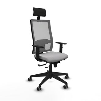 Piqueras y Crespo Silla De Oficina Con Cabecero Piqueras Y Crespo 1d066g1 Gris Claro