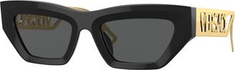 Versace Zonnebrillen - Dames - Zonnebrillen - Zwart - 53 MM - Accessoires