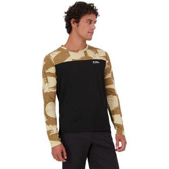 Mons Royale Diversion Merino Long-Sleeve Bike Jersey - Mens in Mr Grunge/black at Nordstrom, Size X-Large