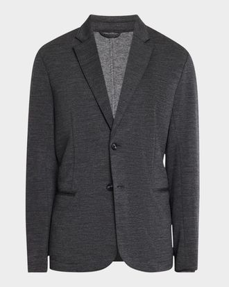 Emporio Armani Mens Jersey Travel Blazer
