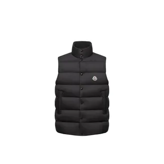 Moncler Moncler Tibb Down Vest, Men, Black, Size: 0
