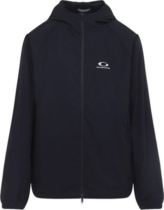 Balenciaga Black Logo Hood Jacket