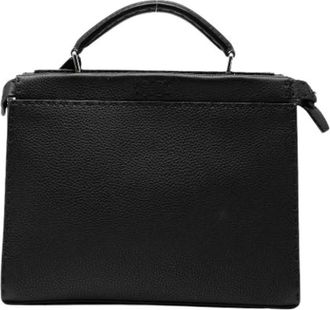Fendi Pre-owned Handbags, female, Black, Size: ONE SIZE Pre-owned Vintage Leather Handbag