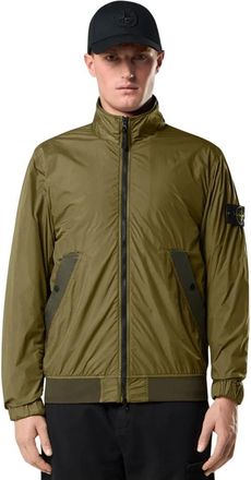 Stone Island Crinkle Reps Jacket - Heren - Bomber jackets - Groen - XL - Nylon - Jassen