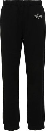 Chiara Ferragni embroidered-logo track pants - women - Cotton - L - Black