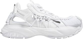 Versace Greca-Patterned Mercury Sneakers, Brand Size 40 ( US Size 7 )