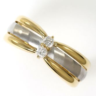 C&A Platinum Yellow Yellow Gold (18K) Platinum 900 Band Ring (Pre-Owned)