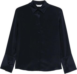 Max Mara Overhemd met knopen - Dames - Overhemden - Blauw - S - Overhemden