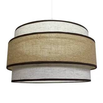 Wonderlamp Lampara colgante original natural de 3 pantallas marr&oacute;n