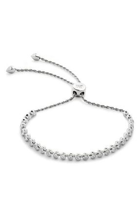 Monica Vinader Lab Grown Diamond Friendship Bracelet in Sterling Silver /Lab Dia at Nordstrom