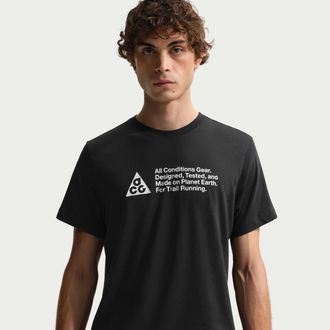 Nike Mens Nike ACG Dri-FIT Trail Running T-Shirt in Black | IO9629-010