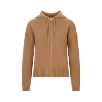 Moncler Zip-throughs, female, Brown, Size: L Zip Cardigan
