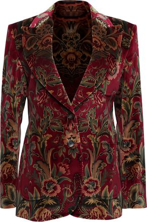 Etro Blazer a fiori - Rosso