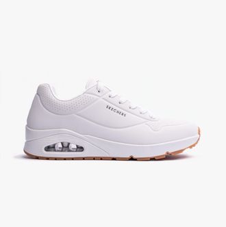 Skechers 52458/wht Uno - Stand On Air Mens Trainers White - Size UK 10.5