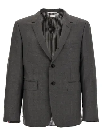 Thom Browne Classic Sport Coat Blazer Grigio-Uomo