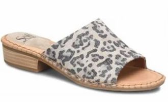 S&ouml;fft Womens Nalanie Slide Slip On In Leopard