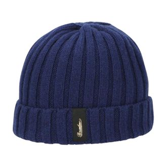 Borsalino Stad Cashmere Beanie Hoed - unisex - Hoeden - Blauw - ONE Size - Kasjmier - Accessoires