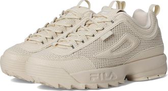 Fila Disruptor 2 Woven Womens Shoes Whitecap Gray/Egret/Egret : 9.5 B - Medium, Leather/Rubber