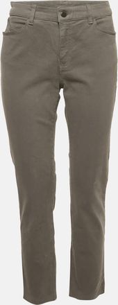 Emporio Armani Grey Cotton Drill Skinny Jeans L Waist