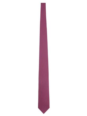 Ferragamo Purple Geometric Tie